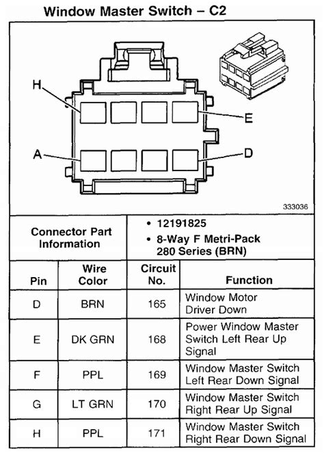 I Have A 2002 Buick Rendezvous Where One Of The Rear Passenger Door Power Lock And Power Window