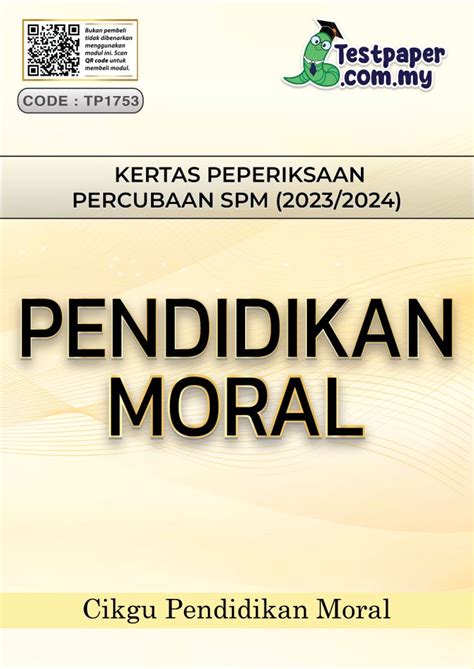 Kertas Peperiksaan Percubaan Spm Pendidikan Moral Cikgu Info