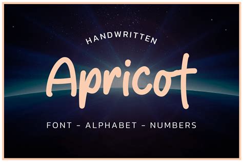 Apricot Font Aplhabet Graphic By Fromporto Creative Fabrica