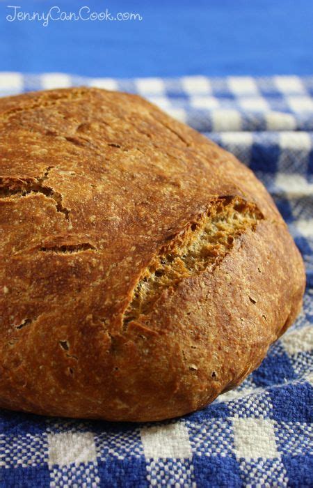 100 Whole Wheat No Knead Bread Crusty Bread Jenny Can Cook Recipe