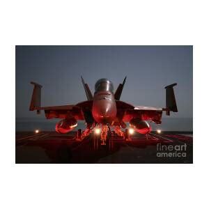 An Fa F Super Hornet Parked Photograph By Stocktrek Images Fine Art