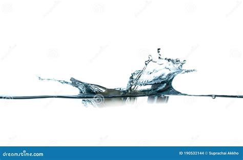 Water Drop on White Background Stock Photo - Image of fresh, flowing ...