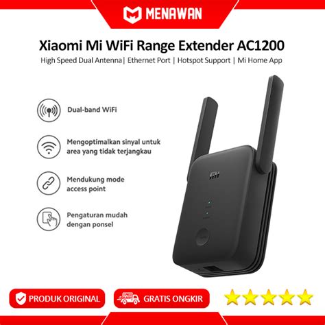 Jual Xiaomi Mi Wifi Range Extender AC1200 Repeater Penguat Penambah