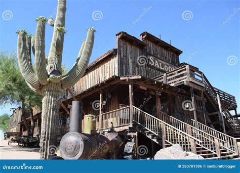 Goldfield Ghost Town Arizona Editorial Photo Image Of Tree Western