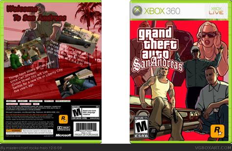 Grand Theft Auto San Andreas Xbox 360 Box Art Cover By Master Chief