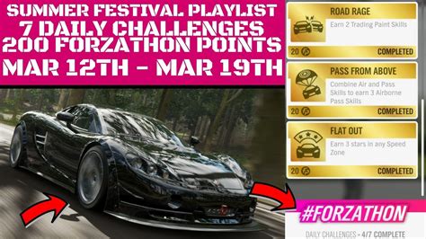 Forza Horizon How To Complete All Daily Challenges Airborne Pass