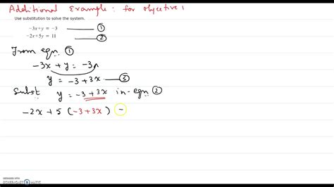 1 Solve The System Of Linear Equations Using Substitution Worksheet