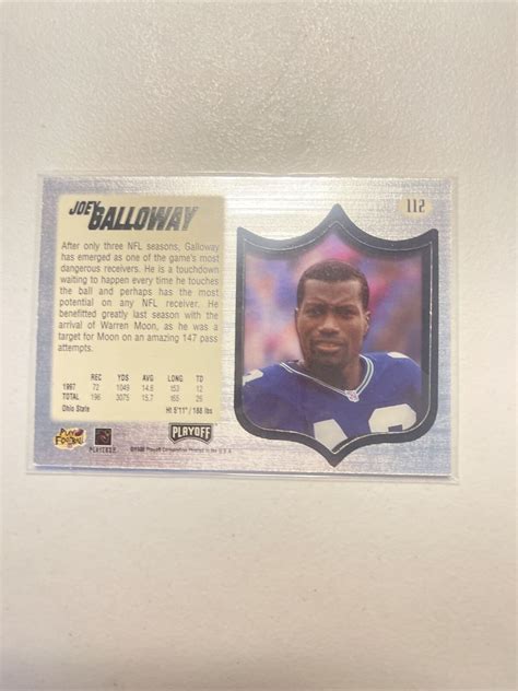 1998 Playoff Absolute SSD Silver 112 Joey Galloway For Sale Online