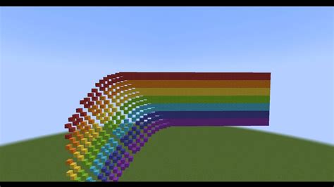 Domino In Minecraft Rainbow Colors Youtube