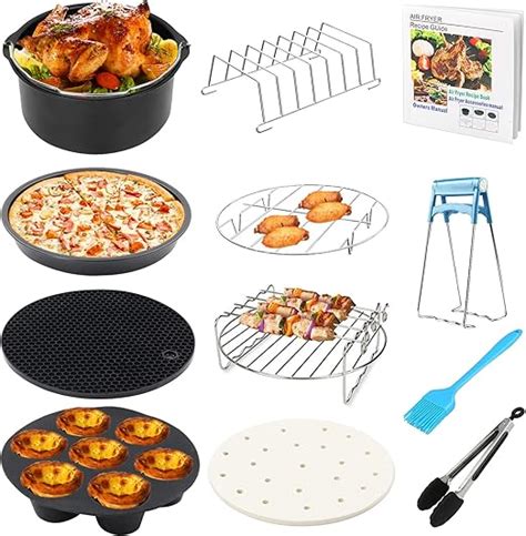 Newthinking 8 Inch Air Fryer Accessories 12pcs General Air Fryers Accessory Set With Pot Air