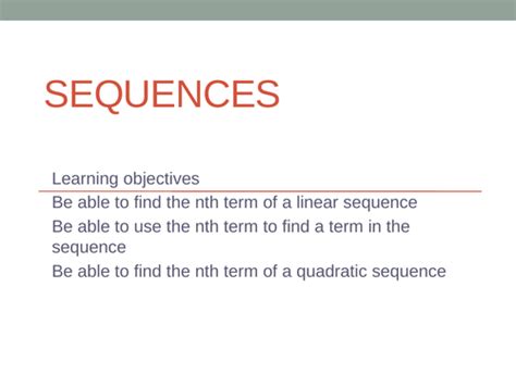 Quadratic Sequences Teaching Resources