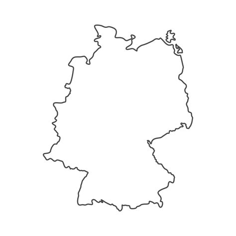 Deutschland Karte Gliederung Kostenlos Png 20906080 PNG