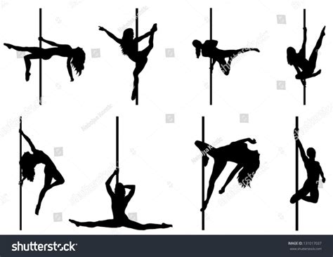 Set Of Pole Dancer Vector Silhouettes Ad Affiliate Pole Set Dancer Silhouettes Dancer