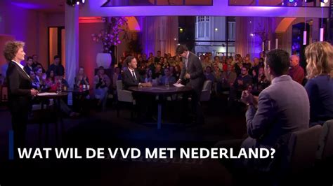 Wat Wil De Vvd Met Nederland Lijsttrekker Mark Rutte In Nieuwsuur