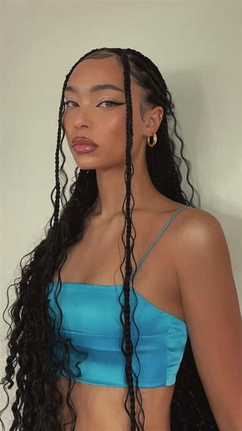 40 Bohemian Boho Goddess Box Braids Hairstyles For Summer 2023 Coils And Glory Artofit