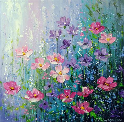 The delicate summer flowers Oil painting by Olha Darchuk | Artfinder