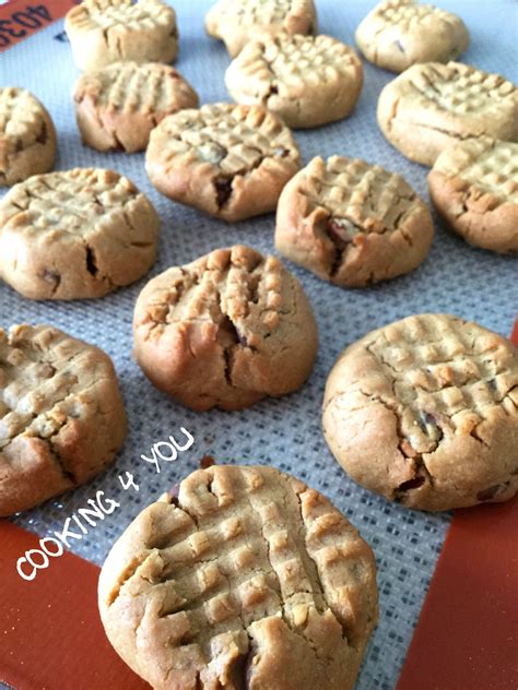 Cookies Vegan au Beurre de cacahuètes Cooking 4 You