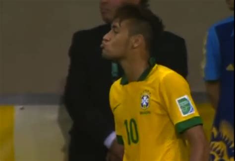 Neymar Blows Kiss To Uruguayan Player Before Setting Up Late Winner For