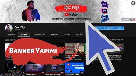 Youtube KANAL RESMİ Banner Yapımı PHOTOSHOP 2021 YouTube