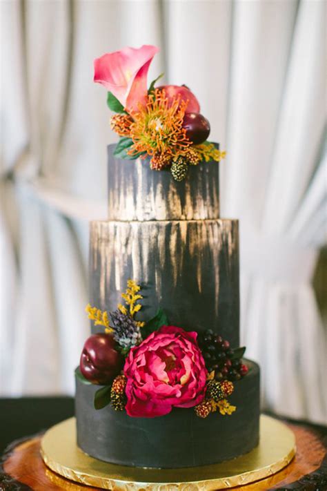 Black wedding cake ideas | Black wedding cakes | 100 Layer Cake