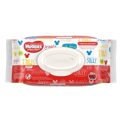 Huggies Simply Clean Fragrance Free Baby Wipes Soft Pack 9 Pack 576