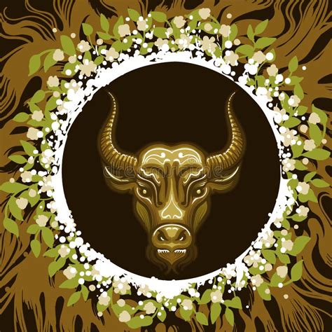 Tauro del zodiaco ilustración del vector Ilustración de marrón 5990676