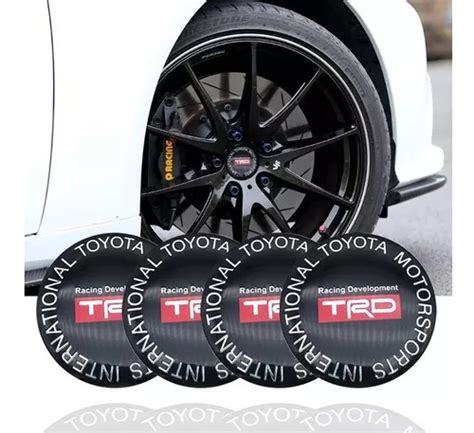 Emblemas Tapa Abs Centro Rin Toyota Trd Kit 4 Unidades 56mm MercadoLibre