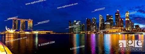 Singapore city skyline - architecture and travel background, Stock ...