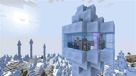 Creative Ice Spike Tower House In Minecraft Tbm Thebestmods