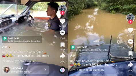 Video Selamba Redah Banjir Pikap Penuh Air Asia Today