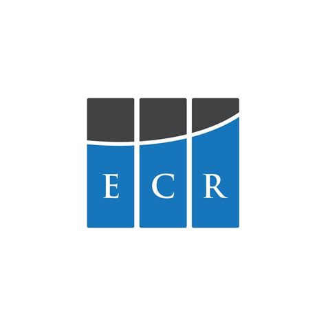 Ecr Letter Logo Design On White Background Ecr Creative Initials