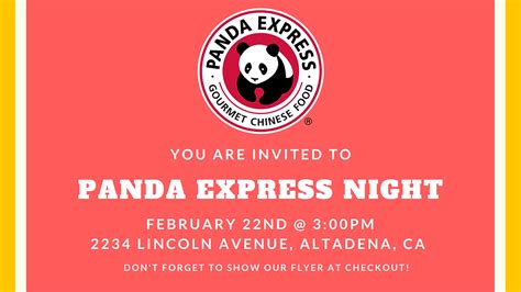 Panda Express Fundraiser