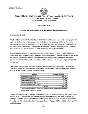 Fillable Online Gbuapcd Propagation Of Native Plants For Keeler Dunes