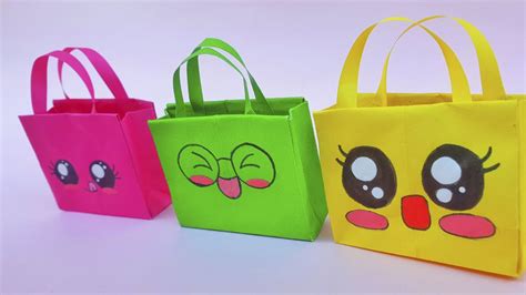 Como Hacer Mini Bolsas Kawaii Origami En Papel Diy Bolsitas De