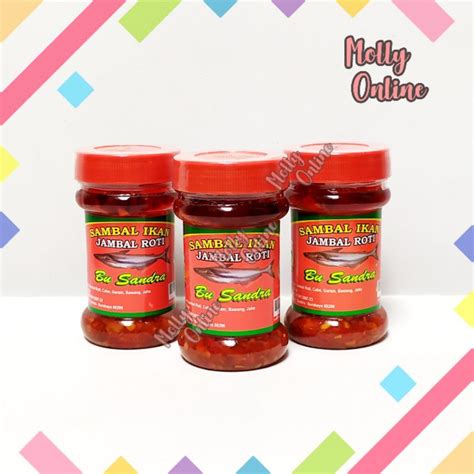 Jual Bu Sandra Sambal Ikan Jambal Roti Khas Surabaya Sambel Botol Pedas