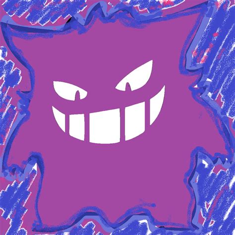 Gengar fan art by esskeleton on DeviantArt