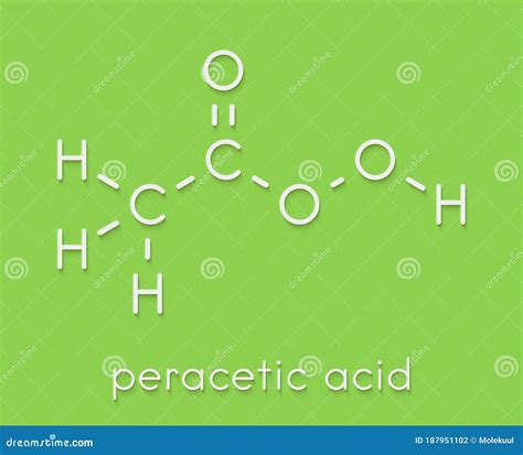 Peracetic Acid Peroxyacetic Acid Paa Disinfectant Molecule Organic