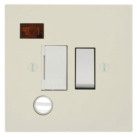 Focus Sb Ambassador Square Corners Napw291w 13 Amp Switched Fuse Spur With Cord Outlet And Neon