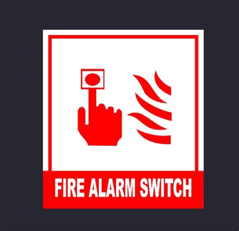 Premium Vector Fire Alarm Switch Sign