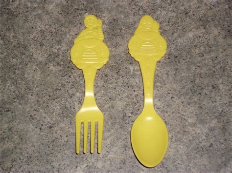 Vintage 80s Mcdonalds Fork Spoon Etsy