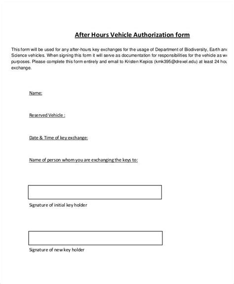 Driver Consent Form Printable Consent Form