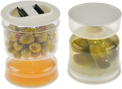 Pot For Pepinillos Olives Jar Innovative Plastic Corrosion Resistant Sealed Dry Wet Separation