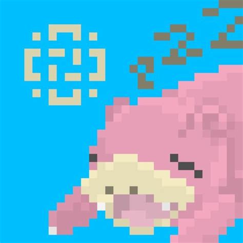 Pokemon Pixel Art!! Slowpoke!!! | Pixel Art Amino