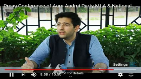 Press Conference Of Aam Aadmi Party MLA National Spokesperson Raghav