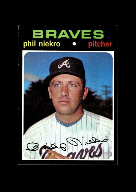 1971 Topps Set Break 30 Phil Niekro NM MT OR BETTER GMCARDS EBay