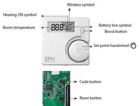 EPH CONTROLS RFR RF Room Thermostat Instruction Manual