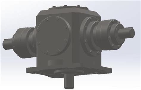 T20系列螺旋伞齿轮减速器3d模型下载三维模型step模型 制造云 产品模型