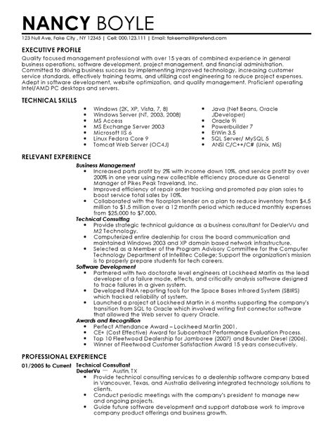 Professional Business Management Resume Example Myperfectresume In 2022 Resume Examples