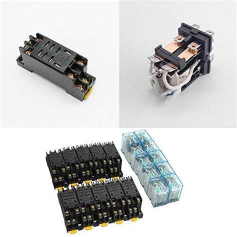 Ximimark 5Sets DC 12V Coil Power Relay LY2NJ HH62P JQX 13F DPDT 8 Pin