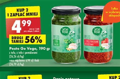 Promocja Go Vege Pesto G W Biedronka